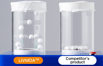 LIVMOA™ and competitor's product